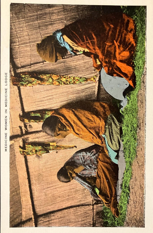 Medicine Women - Medicine Lodge - Vintage Postcard