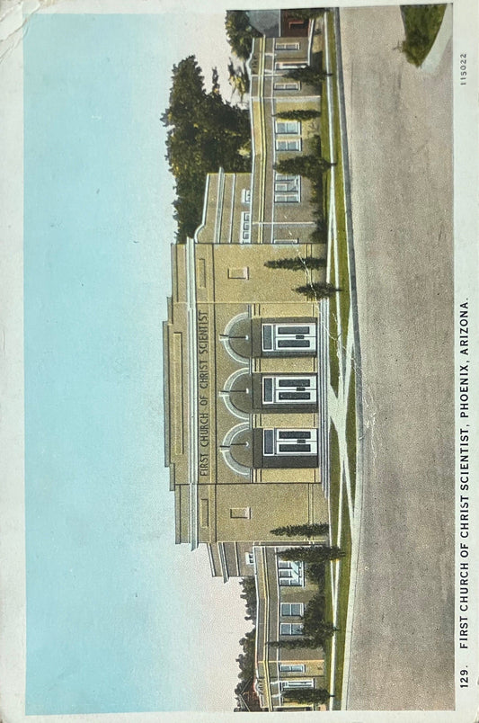 First Church of Christ Scientist - Phoenix, Arizona - Vintage Postcard