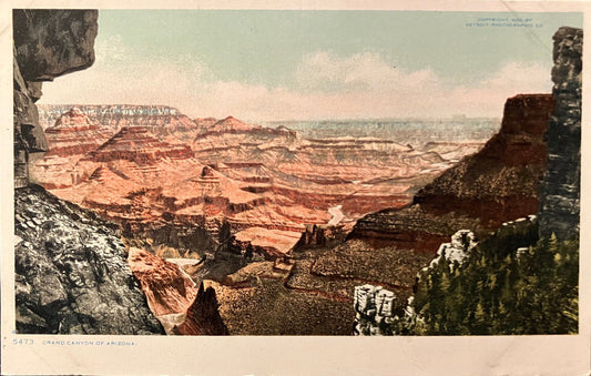Grand Canyon of Arizona - Copyright 1903, by Detroit Photographic Co. - Vintage Postcard