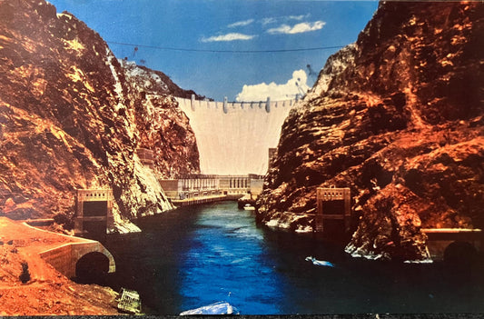 The Hoover Dam - Nevada - Vintage Postcard
