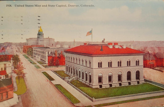 United States Mint - State Capitol - Denver, Colorado - 1910 Postcard