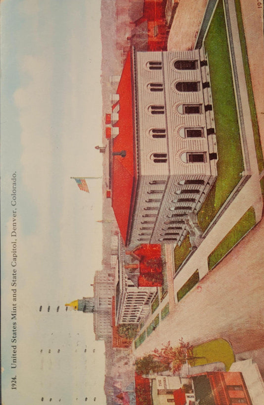 United States Mint - State Capitol - Denver, Colorado - 1910 Postcard