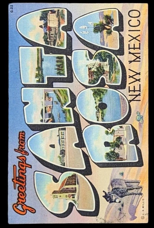Greetings from Santa Rosa, New Mexico - Digital Print Download