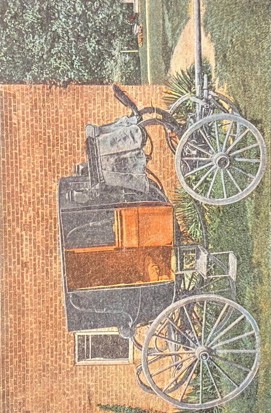 Andrew Jackson's Stagecoach - Nashville, Tennessee - 1940s Linen Postcard