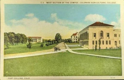 Colorado Agricultural College - Fort Collins, Colorado - Vintage Postcard