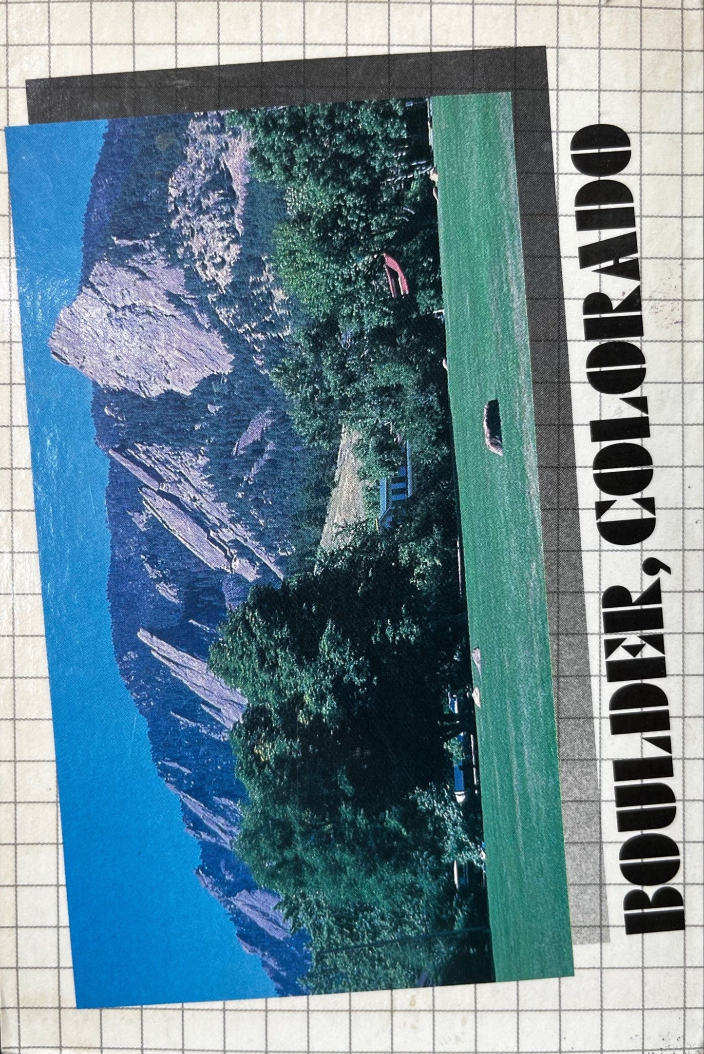 Boulder, Colorado - Mountain View - Retro Postcard 1980's