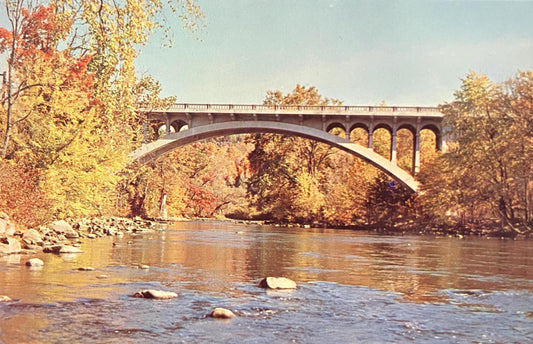 Cornwall Bridge - Cornwall, Connecticut - Bridge Postcard