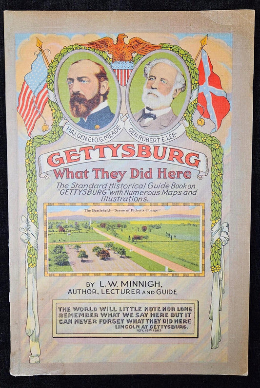 Gettysburg, "What They Did There" - 1954 Book - By L.W. Minnigh- Paperback Historical Nonfiction - Separate May Included
