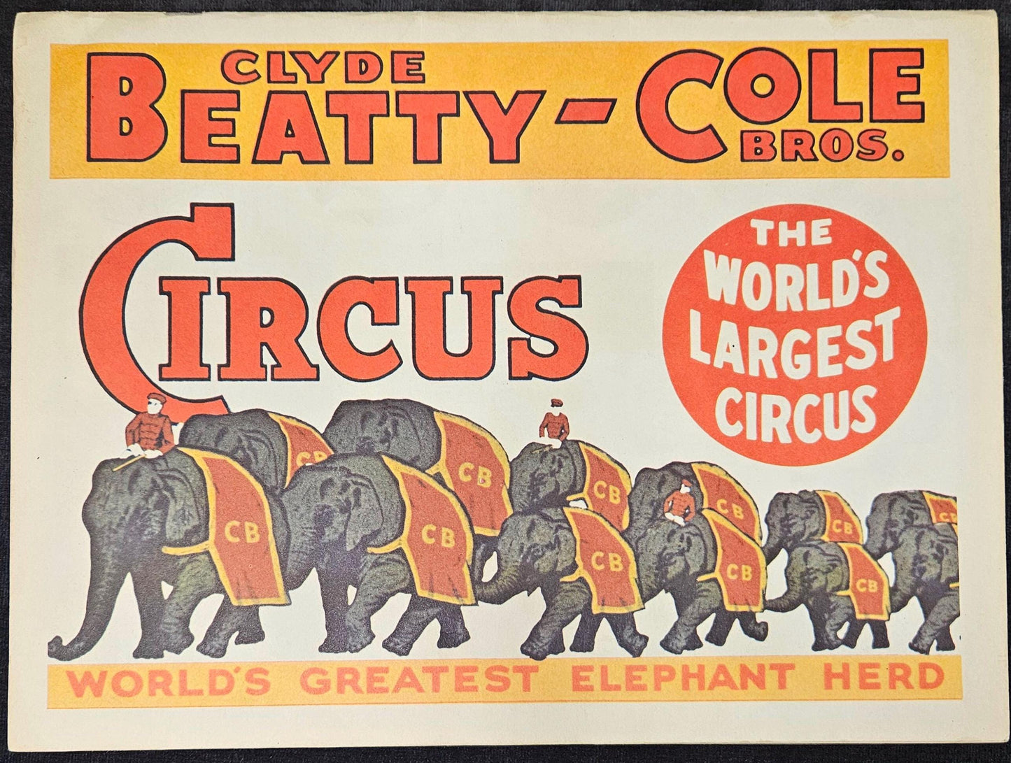 Clyde Beatty-Cole Bros Circus - 1973 Souvenir Program and Pictorial Circus History - Benton Harbor, Michigan -Circus Ephemera with Pictures