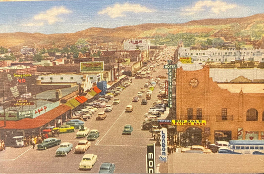 Tijuana, Mexico - 1940s International Linen Postcard