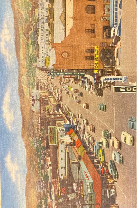 Tijuana, Mexico - 1940s International Linen Postcard