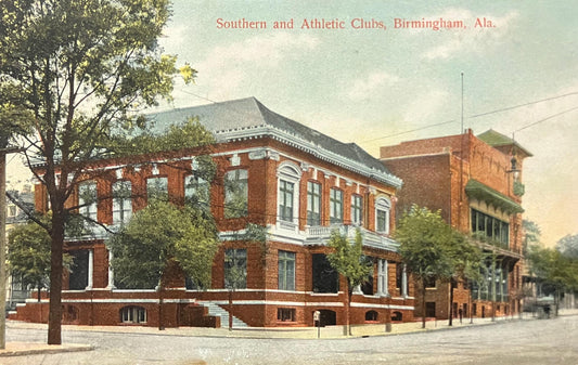 Southern and Athletic Clubs - Birmingham, Alabama - 1910s Postcard