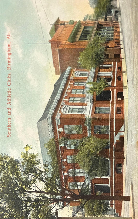 Southern and Athletic Clubs - Birmingham, Alabama - 1910s Postcard