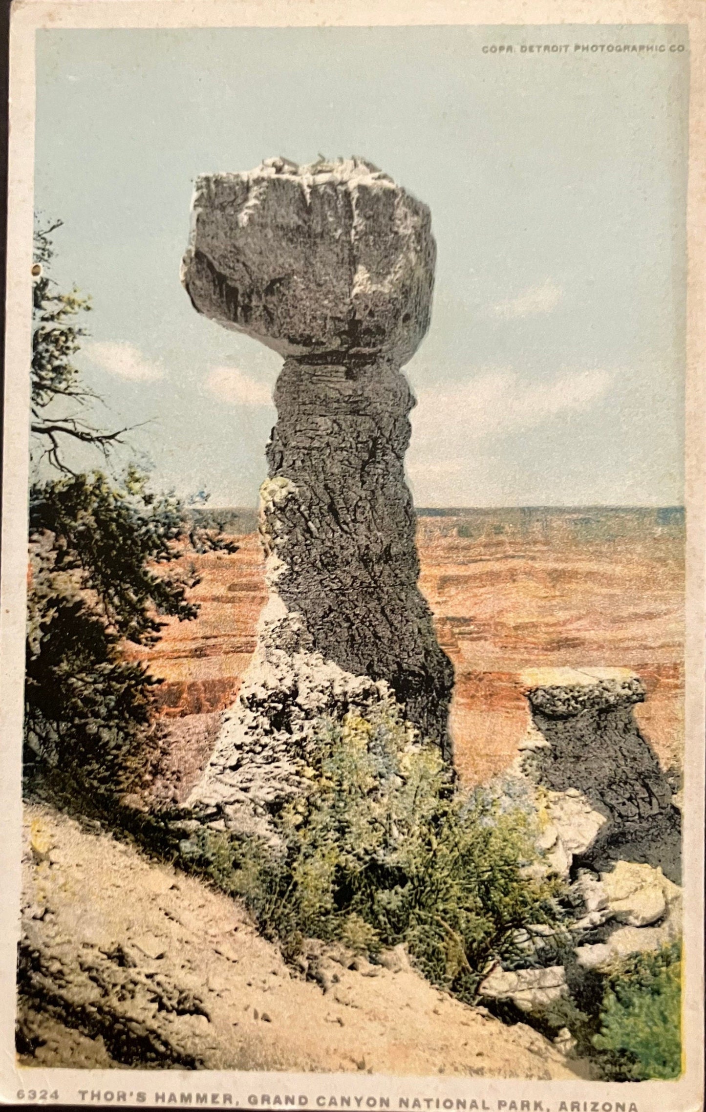 Thor’s Hammer - Grand Canyon National Park - Arizona - Vintage Postcard