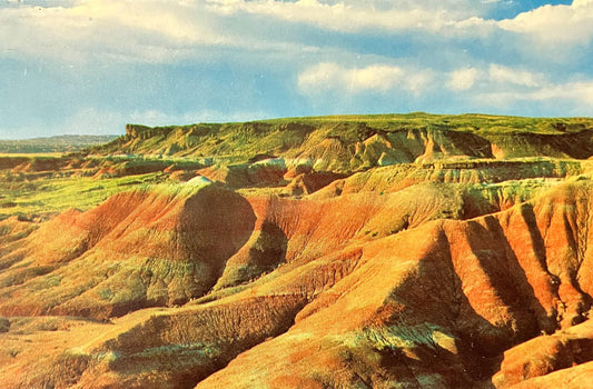The Painted Desert - Arizona - Color by Russ Eckerestrom - Vintage Postcard