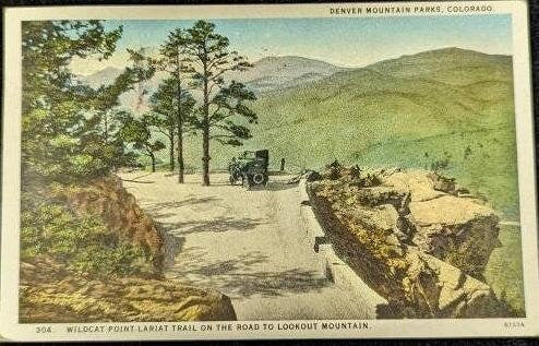 Wildcat Point - Denver Mountain Parks - Colorado - Vintage Postcard