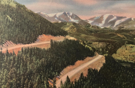Mt. Ypsilon - Mummy Range - Colorado - Vintage Postcards