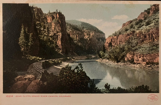 Echo Cliffs - Grand River Canyon, Colorado - Vintage Postcards