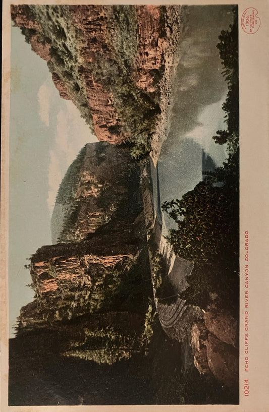 Echo Cliffs - Grand River Canyon, Colorado - Vintage Postcards
