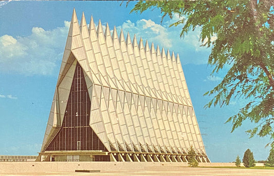 The Cadet Chapel - U.S. Air Force Academy - Colorado Springs, Colorado - Vintage Postcard