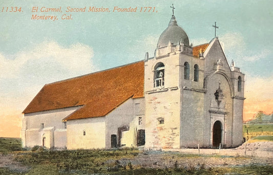 El Carmel, Second Mission, Founded 1771, Monterey, California - Vintage Postcard