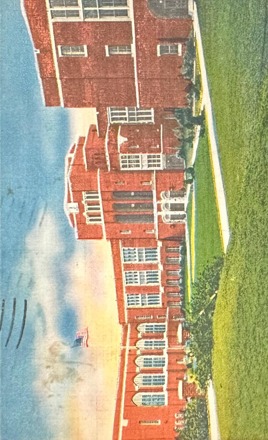 Western High School, Baltimore, Maryland - Linen Vintage Postcard