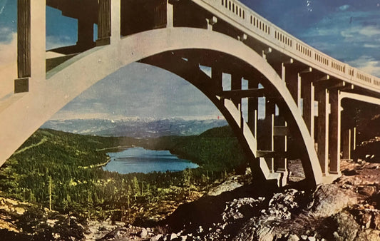 Donner Lake - California - Vintage Scenic Postcard