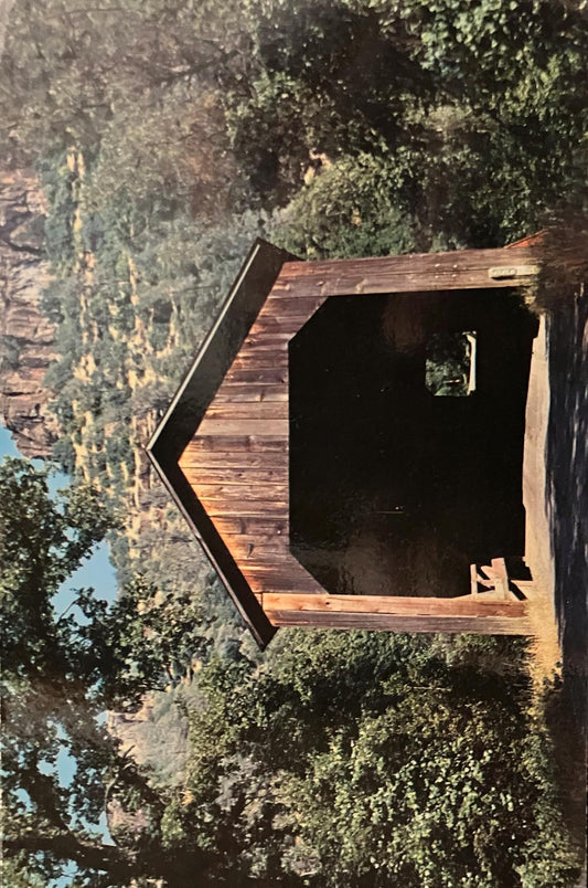 Honey Run Covered Bridge near Chico, California  - Vintage Covered Bridge Postcard