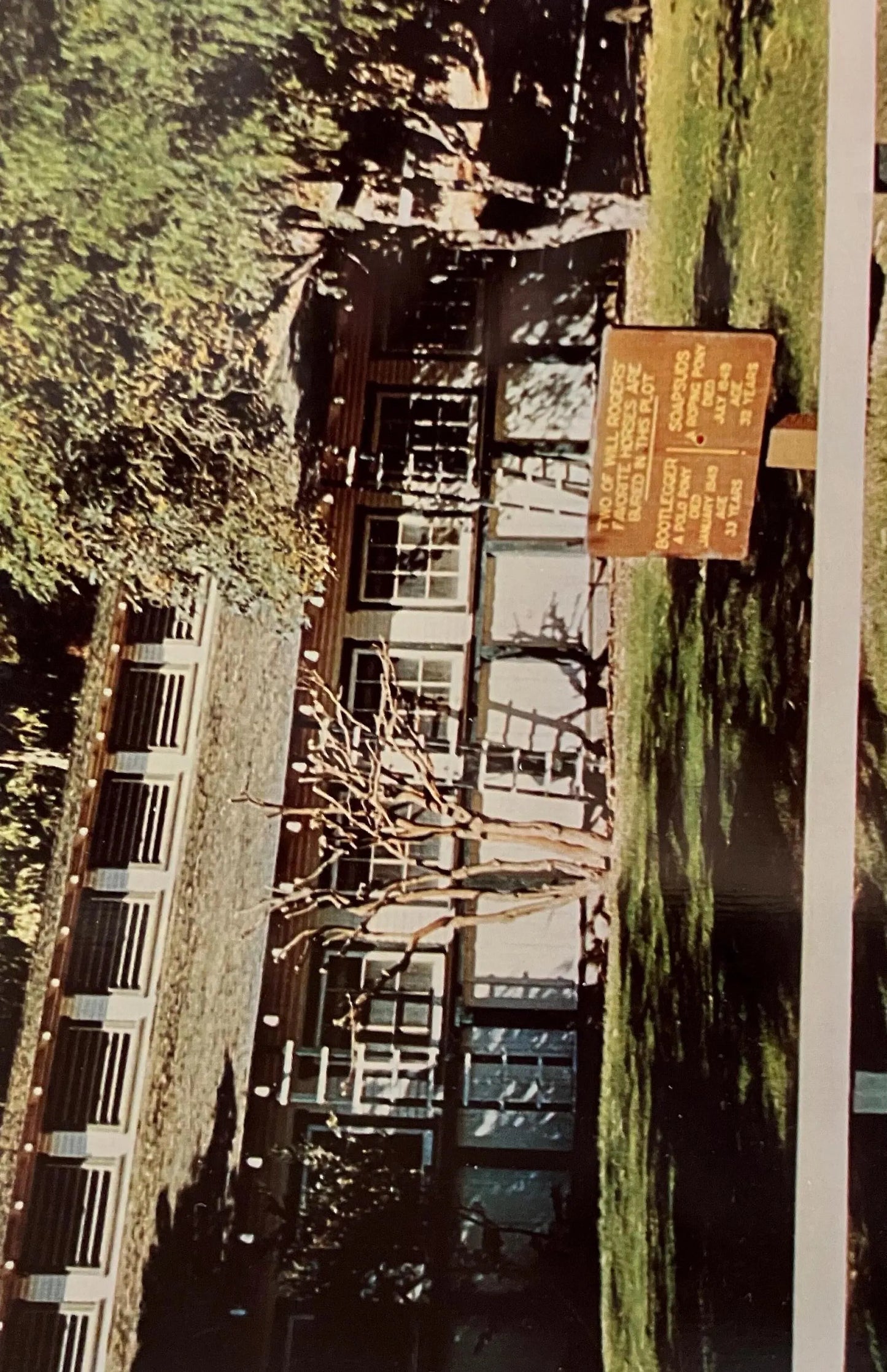 Barn and Stables at Will Rogers State Park - Los Angeles, California - Vintage Park Postcard