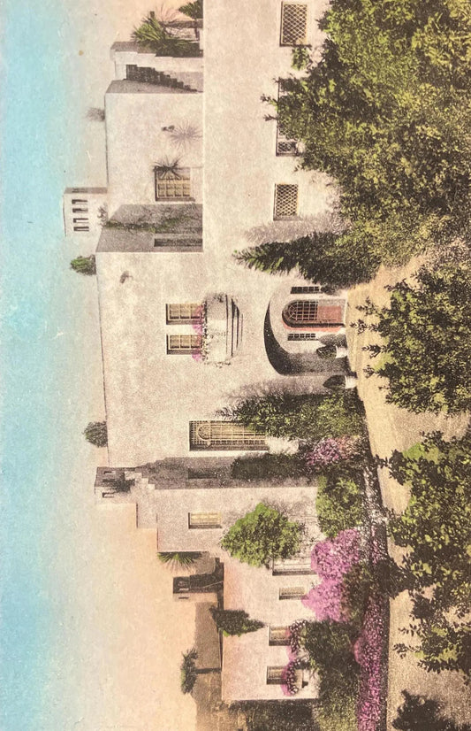 Former Home of President Herbert C. Hoover - Stanford University, California - Vintage University Postcard
