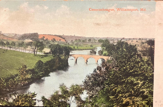 Conococheague, Williamsport, Maryland - Printed in Great Britain - Vintage Postcard