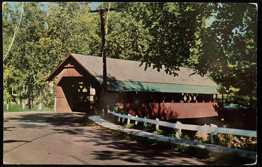 Creamery Bridge, West Brattleboro, Vermont - Vintage Bridge Postcard