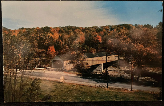 Dummerston Bridge - West Dummerston, Vermont - Vintage Bridge Postcard