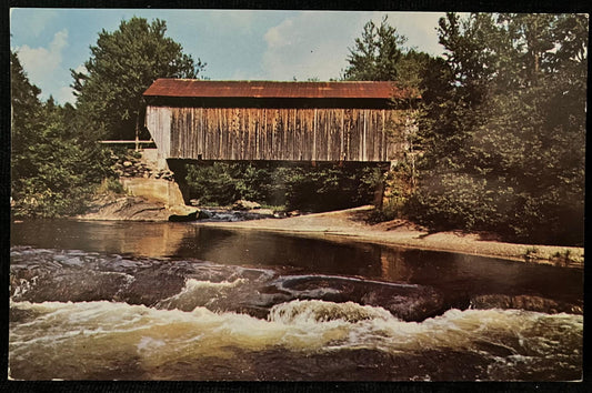 Kissin Bridge between Belvidere Corners and Cambridge Junction, Vermont - Photo by Frank L. Forward - Vintage Postcard