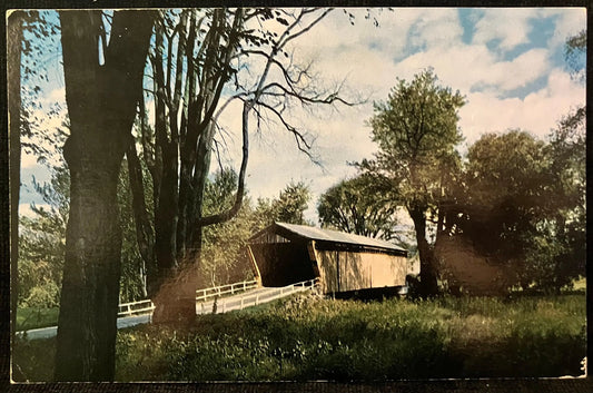 Goodnough Bridge in Pittsford, Vermont - Photo by Frank L. Forward - Vintage Bridge Postcard