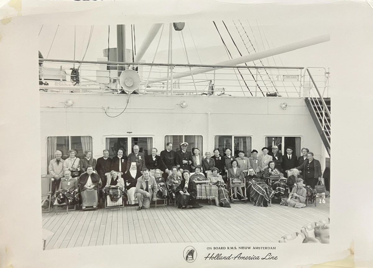 PR? - On Board R. M. S. Nieuw Amsterdam - Holland-America Line - Real Photo Postcard