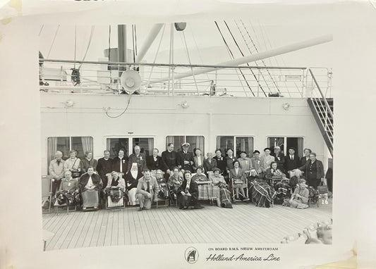 PR? - On Board R. M. S. Nieuw Amsterdam - Holland-America Line - Real Photo Postcard