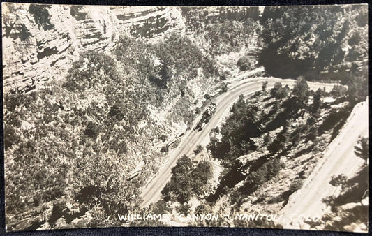 RPPC - Williams Canyon - Manitou, Colorado - Vintage RPPC Aerial Real Photo Postcard