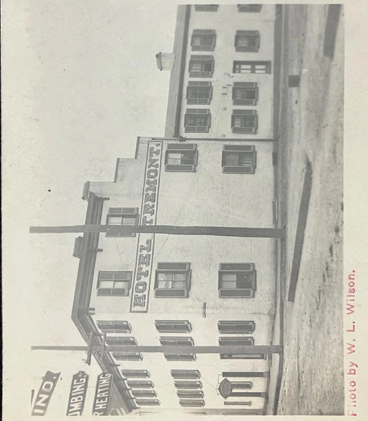 RPPC - Hotel Tremont - Photo by W. L. Wilson. - Vintage pre 1906 Hotel Postcard
