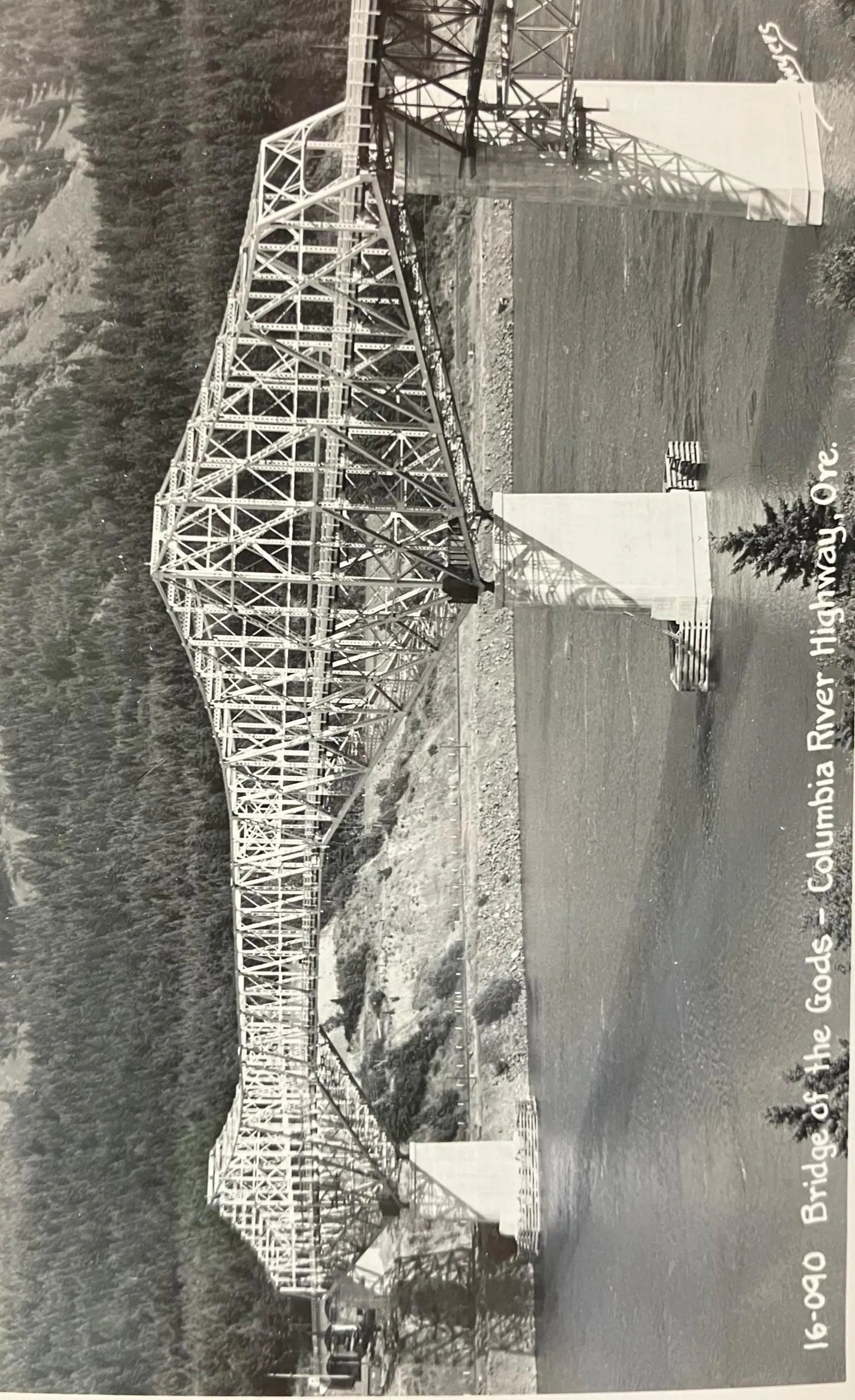 RPPC - Bridge of the Gods - Columbia River Highway, Oregon - Vintage Bridge Postcard 1926