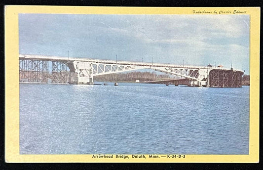 Arrowhead Bridge - Duluth, Minnesota - Vintage Postcard