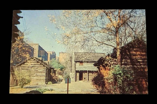 Fort Nashborough, Nashville, Tennessee - Vintage Military History Postcard