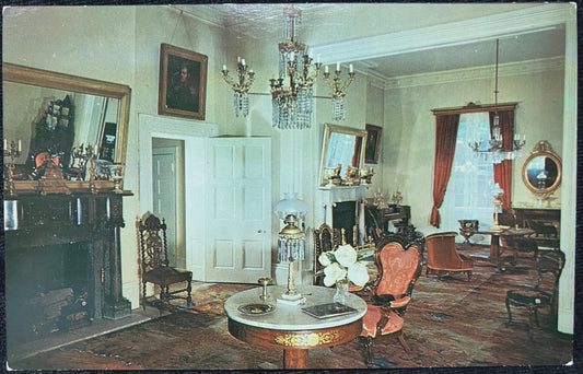 Double Parlors at the Hermitage Home in Hermitage, Tennessee - Photo by Frank Shannon - Vintage American History Postcard