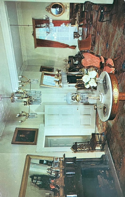 Double Parlors at the Hermitage Home in Hermitage, Tennessee - Photo by Frank Shannon - Vintage American History Postcard