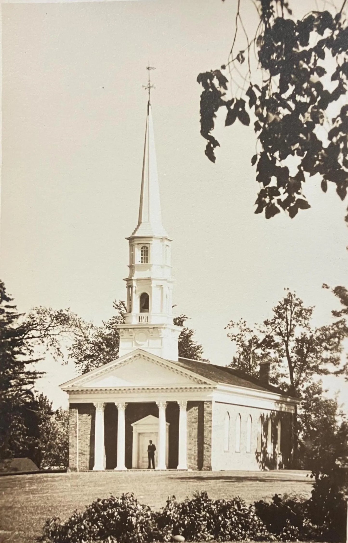 RPPC - Chapel of Martha Mary, Greenfield Village, Dearborn, Michigan - Vintage Postcard