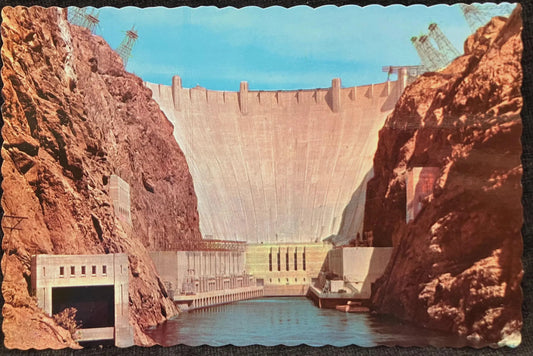 Hoover Dam, Nevada - Vintage Postcard