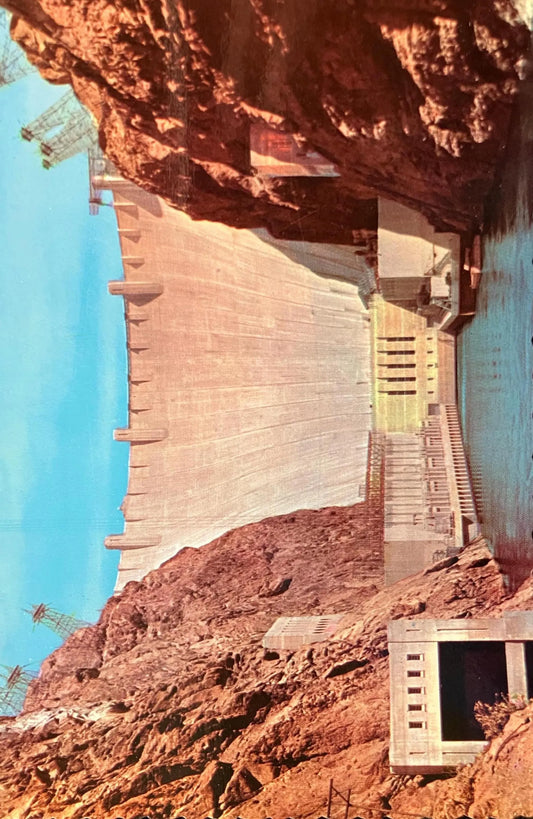 Hoover Dam, Nevada - Vintage Postcard