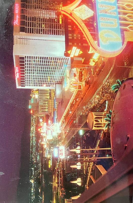 Night Lights on the Fabulous Strip - Las Vegas, Nevada - Photo: Brent - Vintage Lake Postcard