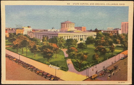 State Capitol and Grounds, Columbus, Ohio - Vintage Postcard