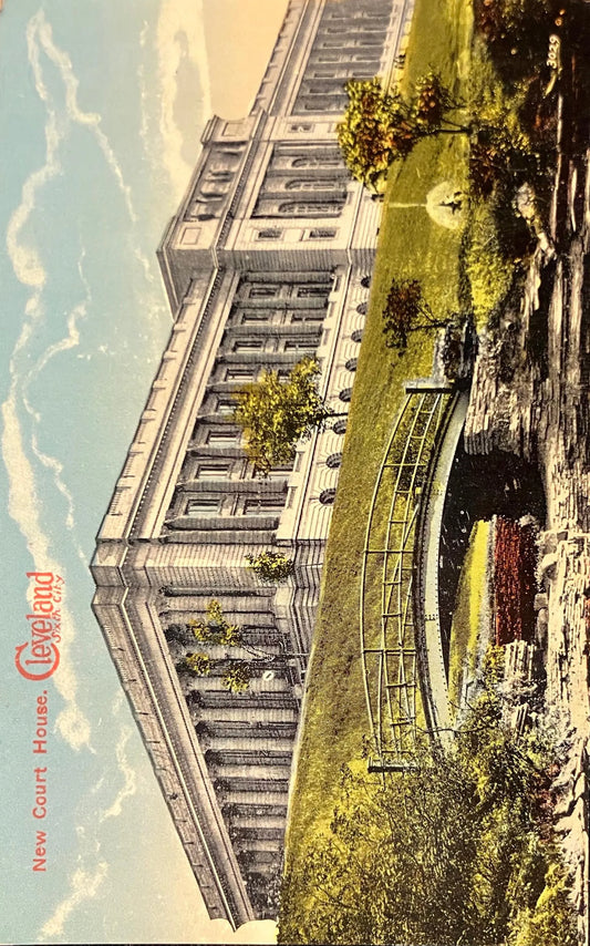 New Court House, Cleveland, Sixth City - Vintage Courthouse Postcard